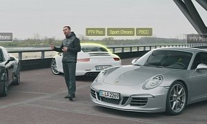 Porsche Races Three 911s to Explain Its Engineering Sorcery: PTV Plus, Sport Chrono, PDCC