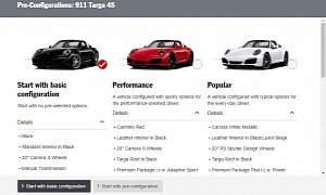 Porsche Revamps Website, Introduces 2017MY Configurator with Pre-Configurations