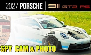 Porsche's All-New 911 GT2 RS Makes Spy Debut, Widowmaker Expected As 2027 Model