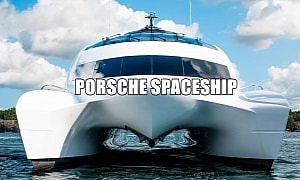 Porsche's 'Spaceship on Water' Superyacht Failed to Sell, Will Now Go Under the Hammer