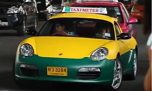Porsche Taxi Cab Rules the Streets of Thailand