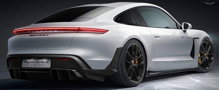 Porsche Taycan Coupe rendering