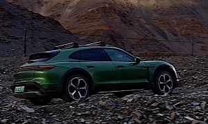 Porsche Taycan Cross Turismo Climbs So High in Tibet It Sets New Altitude Change Record
