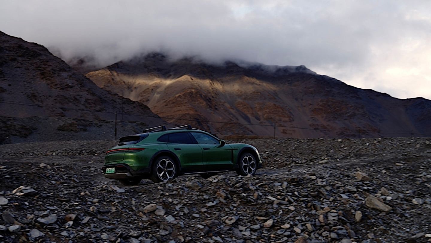 photo of Porsche Taycan Cross Turismo Climbs So High in Tibet It Sets New Altitude Change Record image