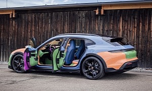 Porsche Taycan Gets Customized by Streetwear Influencer, Becomes Art Car