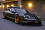 Porsche Taycan “GT3 Hyper Widebody” Seems in Love With Roof Box EV Road Trips