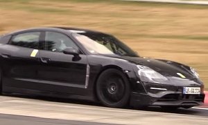 Porsche Taycan Laps Nurburgring in Electric Silence, Prototype Goes All Out