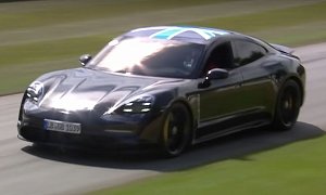 Porsche Taycan Looks Very Fast at Goodwood Festival of Speed 2019