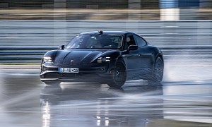 Porsche Taycan Sets World Record for Longest EV Drift in RWD Guise