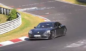 Porsche Taycan Shows Up on Nurburgring, Gets Closer to Production