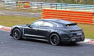 Porsche Taycan Cross Turismo Shows Up on Nurburgring, 7:30 Lap Time Rumored