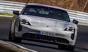 Porsche Taycan Turbo S Breaks Nurburgring Lap Record for Production Electric Vehicles