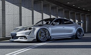Porsche Taycan Turbo S Gets Pike's Peak-Ready Widebody Kit from Avante Design