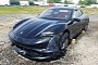 Porsche Taycan Turbo S Totaled with 15 Miles on the Clock, Sold for Parts