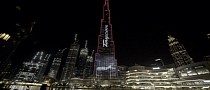 Porsche Turns World's Tallest Building into Giant Taycan Billboard