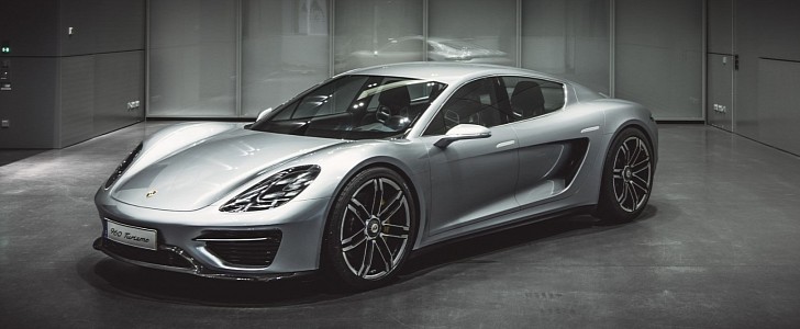 photo of Unseen Porsche Vision Turismo Official Prototype Is Taycan's Grandfather image