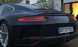 Porsche VP Frank Walliser Hoons Night Blue Metallic 2018 911 GT3 Touring Package
