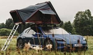 Porsche Wants to Take You Camping, Will Give You a Taycan Equipped With a Roof Top Tent