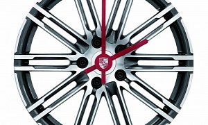 Porsche’s Wall Clock Is Made Out Of a 911 Turbo Rim