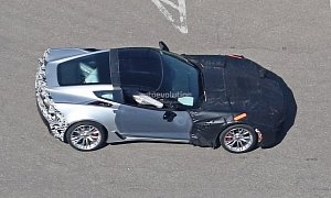 Possible 2018 Chevrolet Corvette ZR1 Prototype Spied From Above