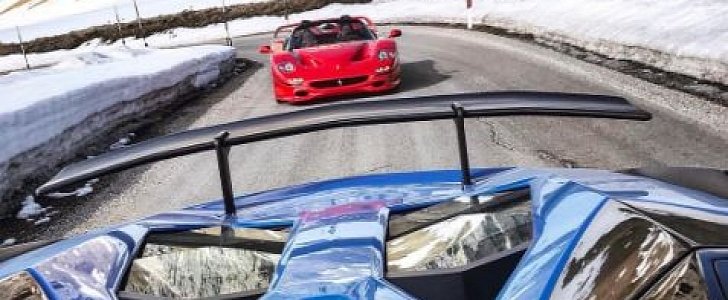 Powerslidelover Drifts Ferrari F50 In the Italian Alps