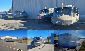 Pray Someone Comes and Restores This Squad of Barn Find UH-1 Huey Choppers