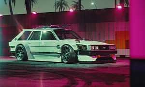 Pre-Final 1983 Subaru GL Wagon Ideas for Gymkhana ‘Huckster’ Were Digitally Wilder