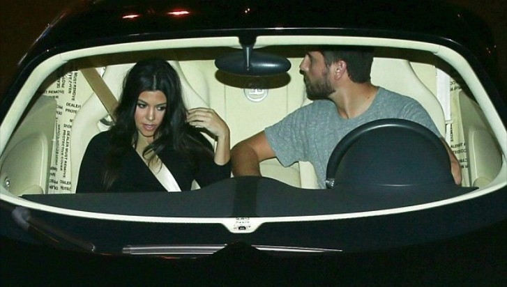 Kourtney Kardashian and Scott Disick Seen in a Bugatti Veyron 