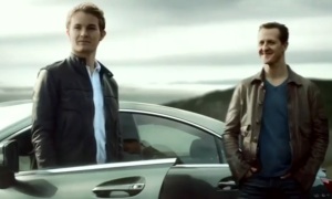 Pregnant Woman Chooses Between Nico Rosberg and Michael Schumacher in Mercedes Ad