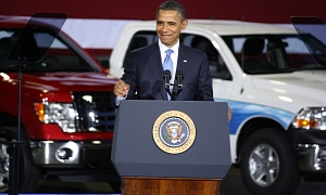 President Barak Obama Sets Fuel Standards For Big Vehicles, Including Fire Trucks