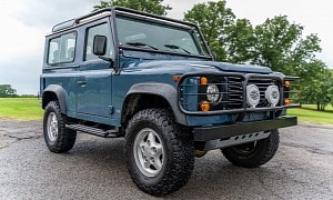 Pricey 1997 Land Rover Defender 90 NAS Seems Ready to Conquer Any Narrow Trail