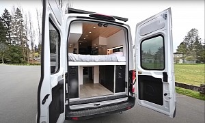 Pricey, Luxurious Ford Transit Van Build Boasts Heated Floors and a Recirculating Shower