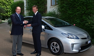 Prince Albert II of Monaco Receives Europe’s 1st Prius Plug-In Hybrid