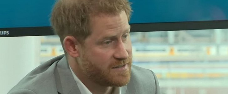 Prince Harry addresses controversy around his flying on private jets "occasionally" in Amsterdam