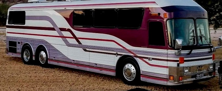 1983 Eagle Model 10 Motorcoach custom built for Prince's Purple Rain tour