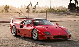Pristine Ferrari F40 Heads To Auction With Aftermarket Turbos And Tubi Exhaust