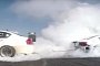 Pro Drivers Chris Forsberg And Ryan Tuerck Play Tug Of War with Drift Cars