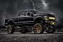 Pro Golfer's 2021 Ford F-250 “Black Adam” Rides Bagged and Lifted on Forgiato 30s