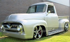 Pro Touring 1955 Ford F-100 Is Today’s Dose of Fat, Custom Pickup Truck