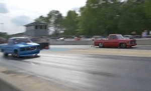 ProCharged and Nitrous Old-School Trucks Duke It Out So Hard They Blow Doors Off
