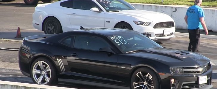 Procharged Ford Mustang GT Fights Chevrolet Camaro ZL1