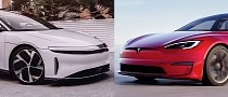 Production and Revenue Gap Is Exactly This Big Between Lucid and Tesla