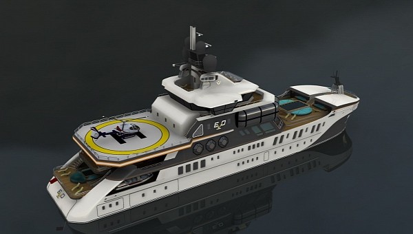 Project EvO is a new superyacht explorer concept that packs every luxury feature imaginable