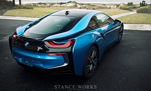Protonic Blue BMW i8 Poses for Breathtaking Shots