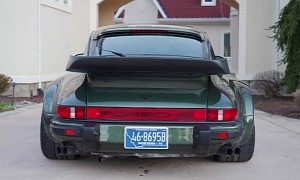 Puerto Rican 'El Hulk' RUF Porsche 911 in Everest Oak Shade, Sits Low With a Huge Rear End