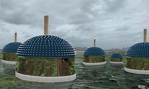 Puffer Village Proposes Smart Floating Homes That Adapt to the Environment