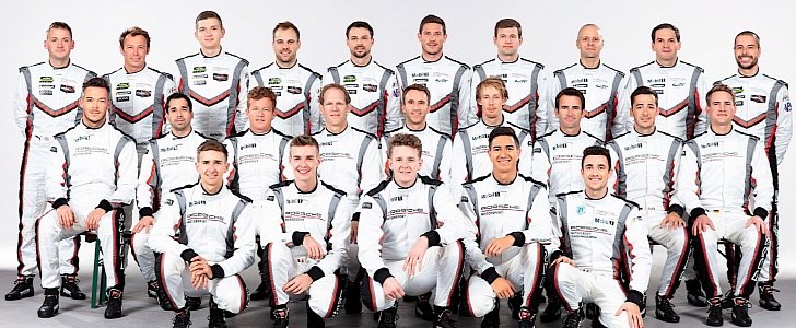 Porsche Motorsport drivers in Puma clothing