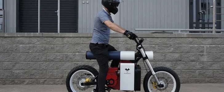 Punch, the electric motorcycle with a suprematism-inspired design