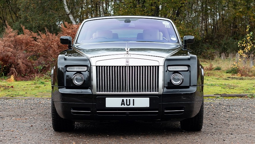 The AU 1 number plate showed up in the 1964 Goldfinger James Bond movie