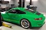 Pure Green 2018 Porsche 911 GT3 Touring Package Looks Like Kermit The Frog